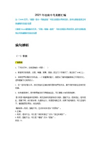 2021年全国中考语文真题分类——3.语病、语法【专项复习强化】