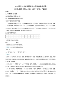 2020年黑龙江龙东地区中考模拟语文试题（解析版）