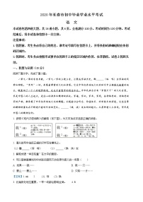 吉林省长春市2020年中考语文试题（解析版）