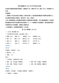 四川省绵阳市2020年中考语文试题（解析版）