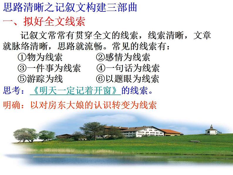 部编语文七年级上册第四单元写作 思路要清晰课件+教案+各种素材07