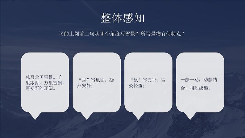 沁园春·雪 课件（共18张PPT）  部编版语文九年级上册第8页