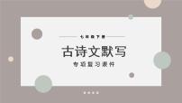 【专项复习】部编版七年级下册语文课件古诗文默写