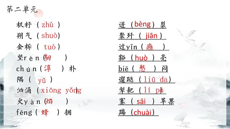 【专项复习】部编版七年级下册语文课件字音字形第7页