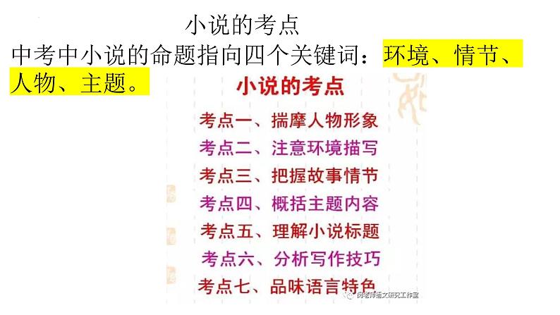 2022年中考语文二轮专题复习：结合《孔乙己》课文内容解析小说阅读理解考点课件（共36张PPT）第3页
