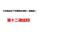 人教部编版七年级下册台阶课文内容ppt课件