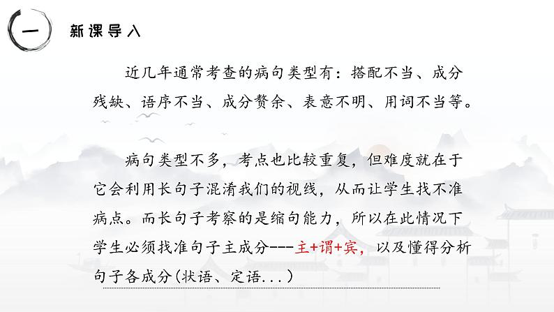 病句专题   课件（共23张ppt）  2022年中考语文二轮复习第2页