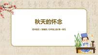 人教部编版七年级上册5 秋天的怀念评优课教学课件ppt