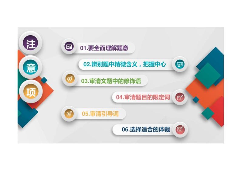 2022年中考语文二轮复习写作能力提升专题课件（上海专用）提升写作一：审题立意第6页