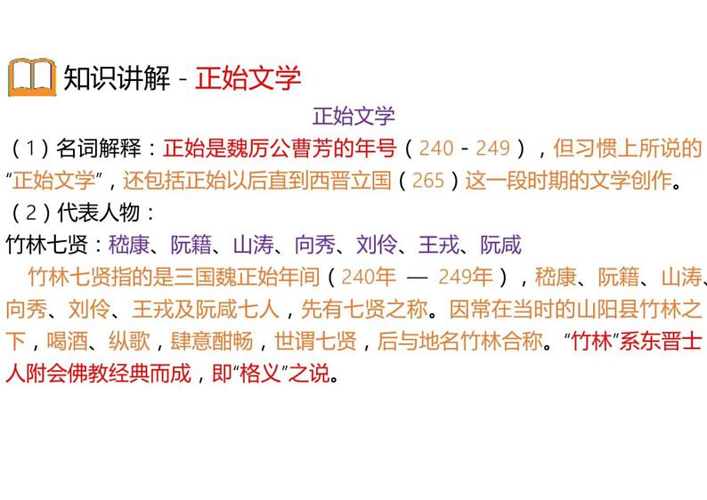 中考语文文学常识汇编 专题02  魏晋南北朝至五代十国第7页