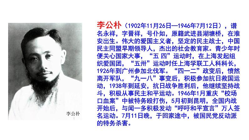 部编版八年级语文下册----13 《最后一次演讲》课件07