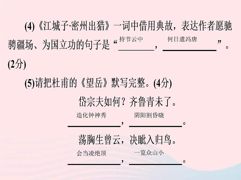 中考语文二轮复习高分突破满分特训2课件（含答案）03