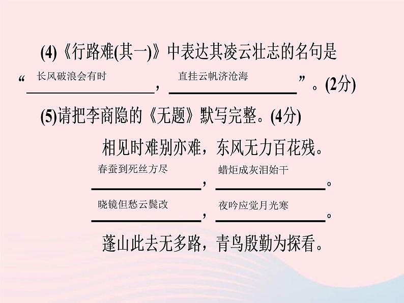中考语文二轮复习高分突破满分特训5课件（含答案）03