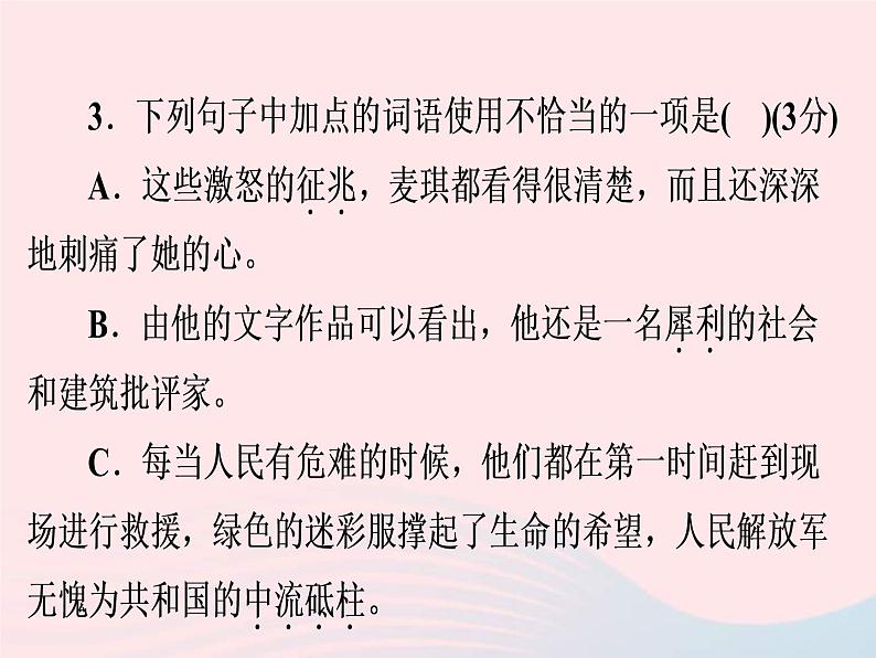 中考语文二轮复习高分突破满分特训5课件（含答案）06
