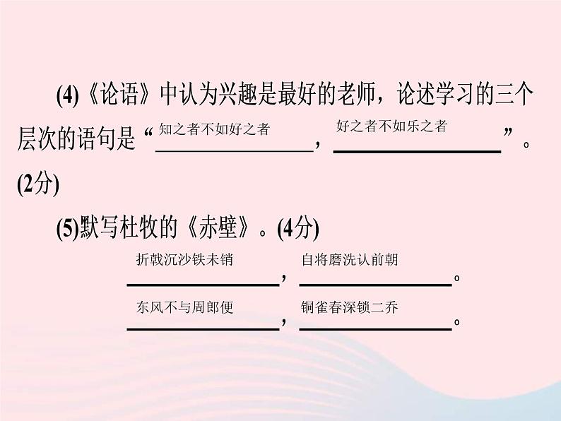 中考语文二轮复习高分突破满分特训8课件（含答案）第3页