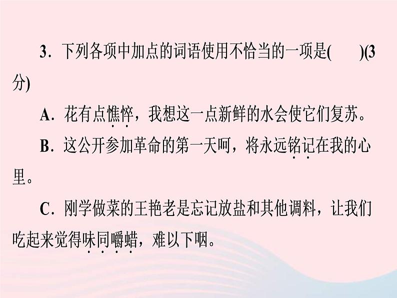 中考语文二轮复习高分突破满分特训8课件（含答案）第5页