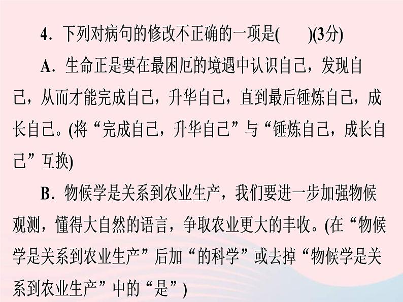 中考语文二轮复习高分突破满分特训10课件（含答案）第8页