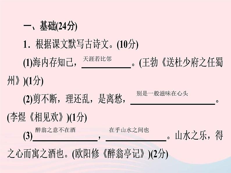 中考语文二轮复习高分突破满分特训16课件（含答案）第2页