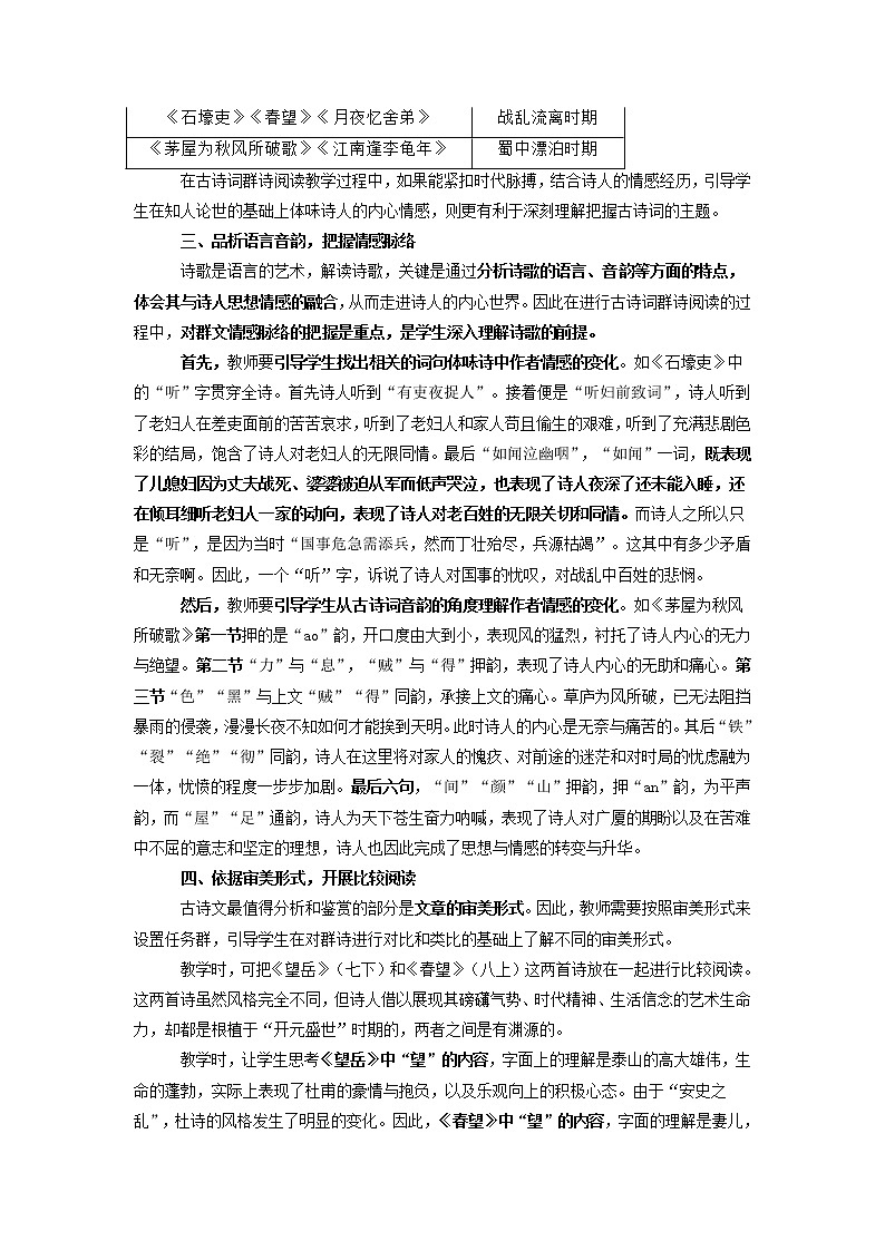2022年中考语文备考-古诗词群文阅读技法教案第2页