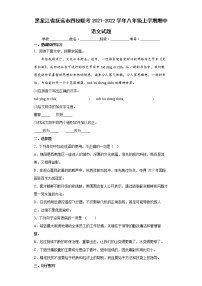 黑龙江省抚远市四校联考2021-2022学年八年级上学期期中语文试题（word版含答案）