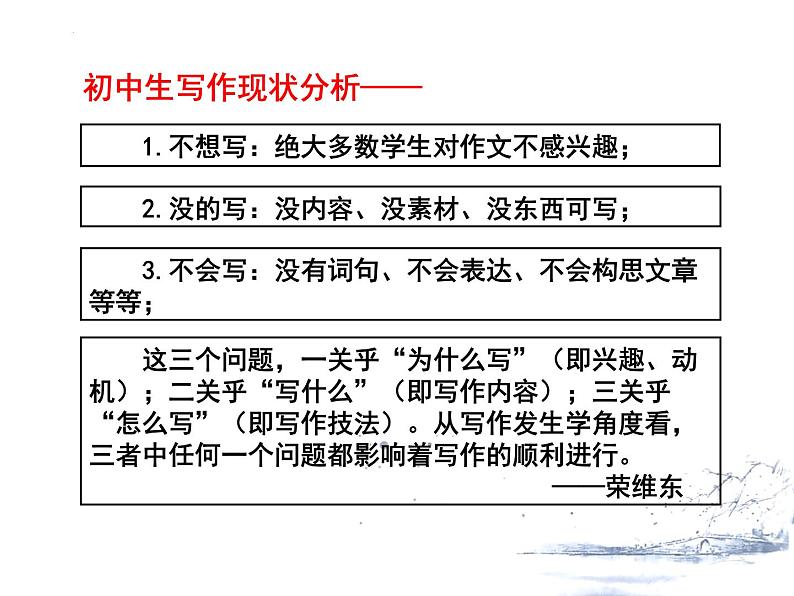 新教材视野下的写作教学尝试 课件（共62张ppt）2021-2022学年下学期第2页