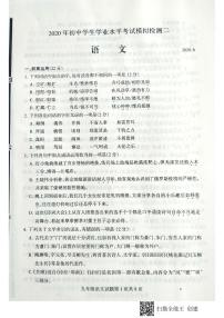 山东省临沂市费县2020届九年级中考二模语文试题及答案