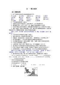初中人教部编版 (五四制)18* 一棵小桃树/贾平凹同步测试题
