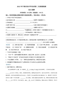 2021年福建省宁德市中考二模语文试题