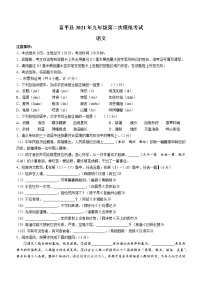 2021年陕西省渭南市富平县中考二模语文试题