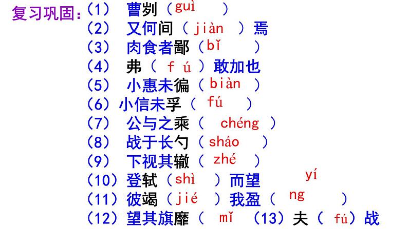 20《曹刿论战》-2021-2022学年部编版语文九年级下册课件PPT05