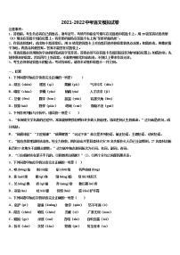 2021-2022学年辽宁省沈阳市沈河区中考四模语文试题含解析