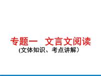中考语文复习---- 文言文阅读(文体知识、考点讲解）课件PPT