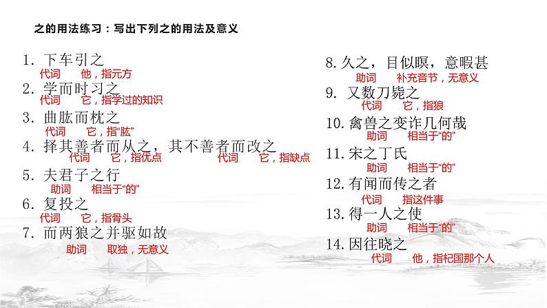 2022年中考语文专项复习-文言文虚词用法课件（共34页）第5页
