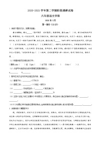 苏州工业园区景城学校 2020-2021学年八年级3月月考语文试题（含答案）