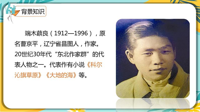 语文部编版七年级下册第二单元第8课 土地的誓言课件PPT第4页