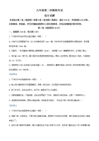2021年山东省泰安新泰市（五四制）中考二模语文试题及答案