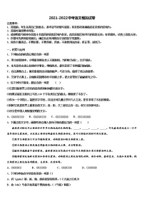 浙江省温州市苍南县市级名校2022年中考语文模试卷含解析