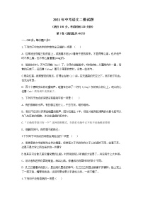 2021年山东省泰安市新泰市羊流镇初级中学中考语文二摸试题及答案