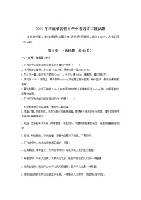 2021年山东省新泰市羊流镇初级中学二模语文试题（word版有答案）