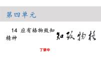 初中语文人教部编版八年级下册第四单元14 应有格物致知精神教学课件ppt
