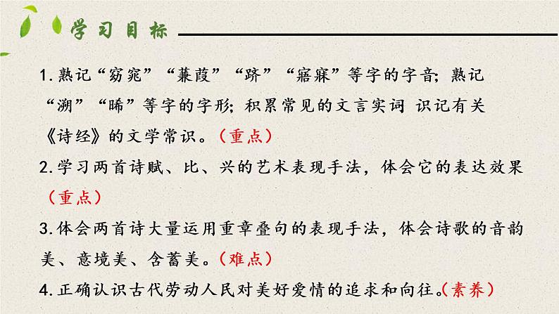 部编版八年级语文下册----12 《诗经》二首 -关雎  课件第3页
