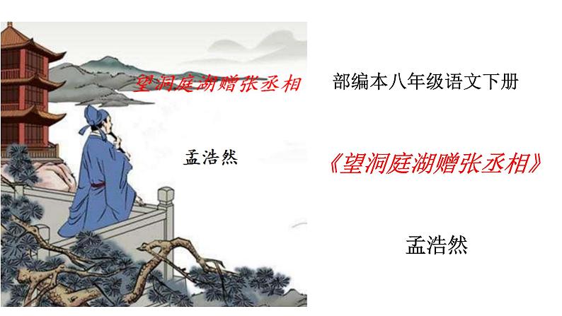 《望洞庭湖赠张丞相》课件第1页