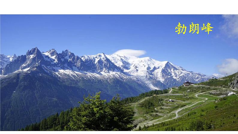 部编版八年级语文下册----第19课《登勃朗峰》课件第2页