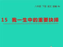 初中语文人教部编版八年级下册15 我一生中的重要抉择教学课件ppt