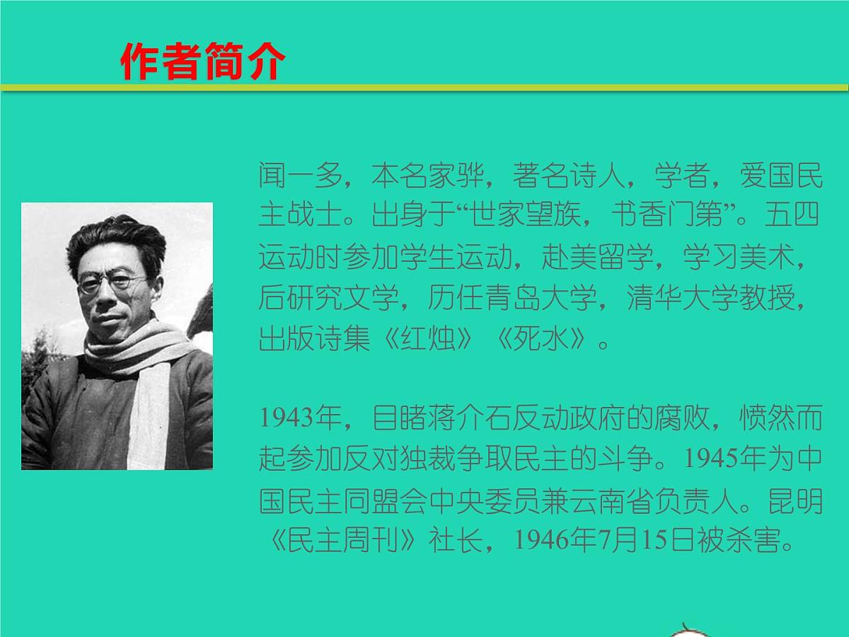 八年级语文下册第四单元13最后一次讲演教学课件新人教版第3页