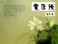 初中语文人教部编版七年级下册爱莲说课文配套ppt课件