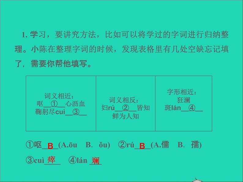 2022春七年级语文下册周末作业五习题课件新人教版第2页