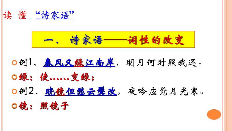 诗歌鉴赏专项：读懂诗歌家语（先懂后答）课件2022年中考语文二轮复习07