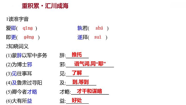 第4课《孙权劝学》导学课件 2021-2022学年部编版语文七年级下册第2页