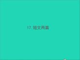 2022春七年级语文下册第四单元17短文两篇习题课件新人教版